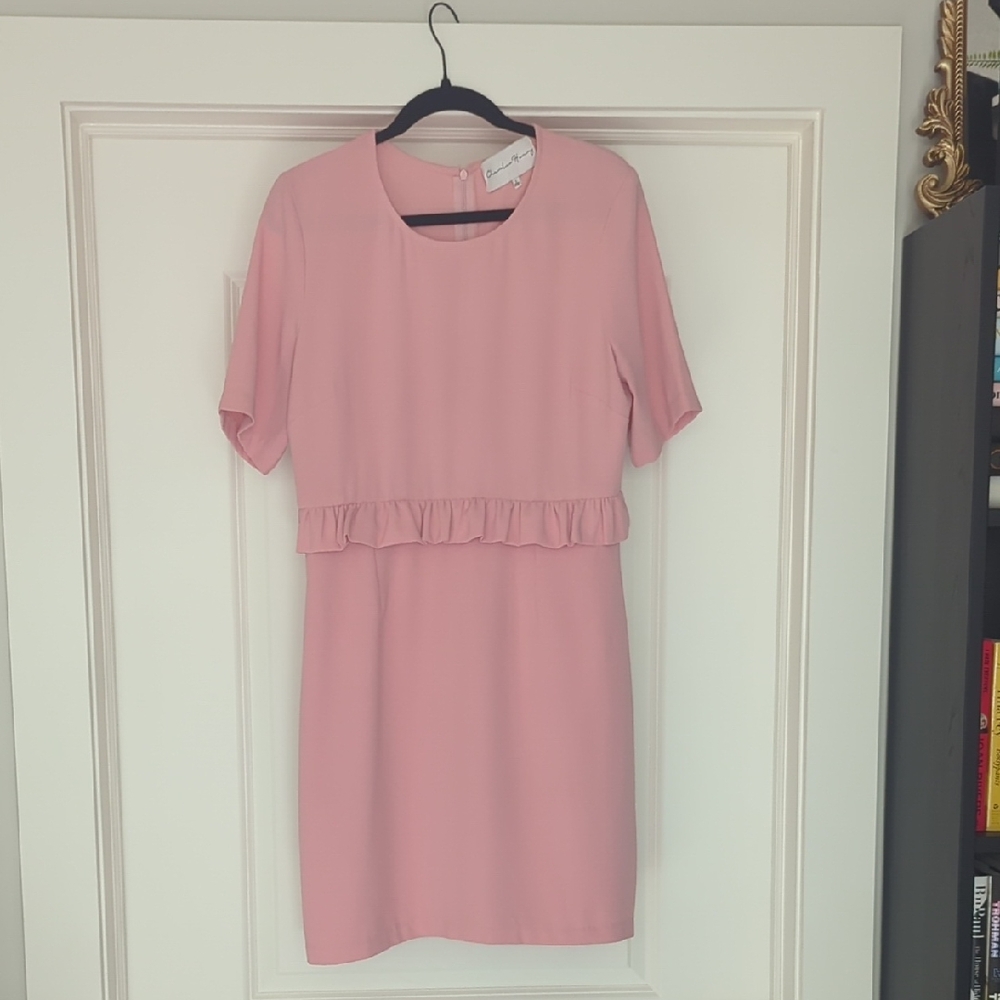 Charles Henry crepe dress